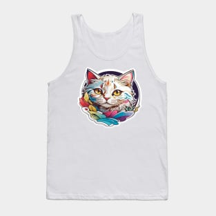 Peeking Cat Tank Top